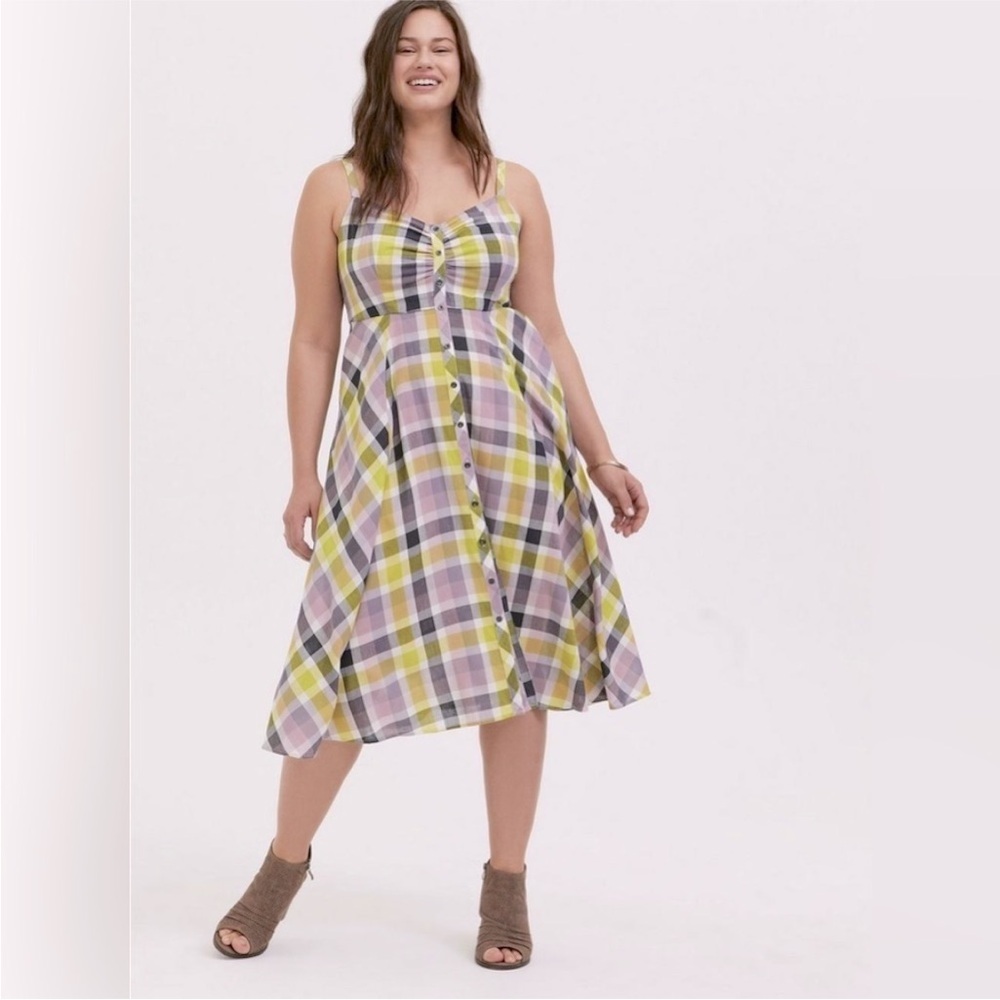 Torrid plaid dress!